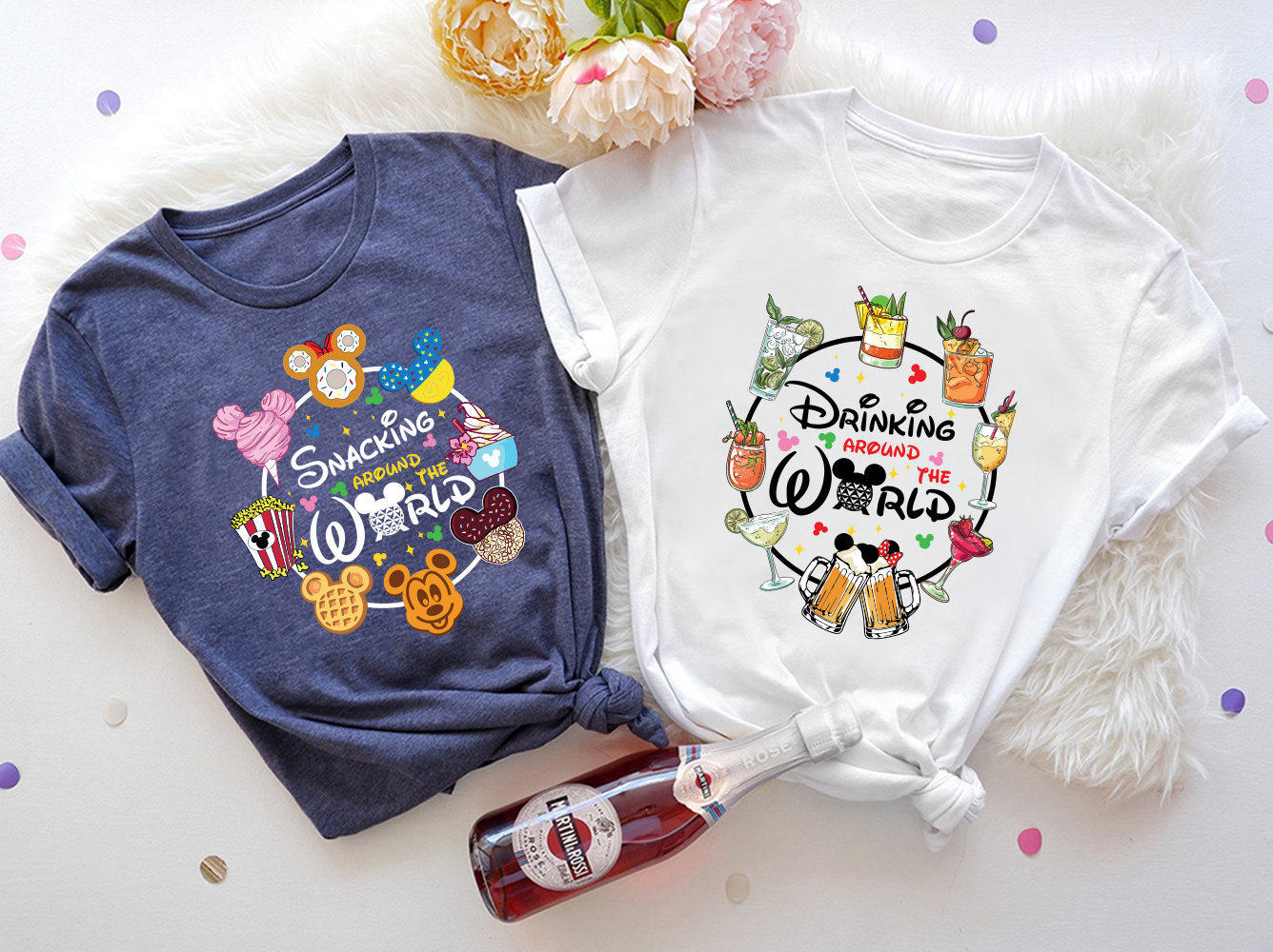 Yamezone Tees Snacking Around The World Drinking Around The World World Traveler Shirt Disney Family Shirt Epcot Disney Shirt Holiday Shirt