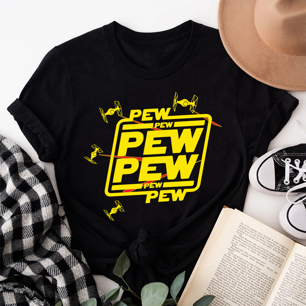 Pew Pew Pew Shirt, Star Wars Shirt, Star Wars Gift, Star Wars Fan Shirt, Disneyland Shirt