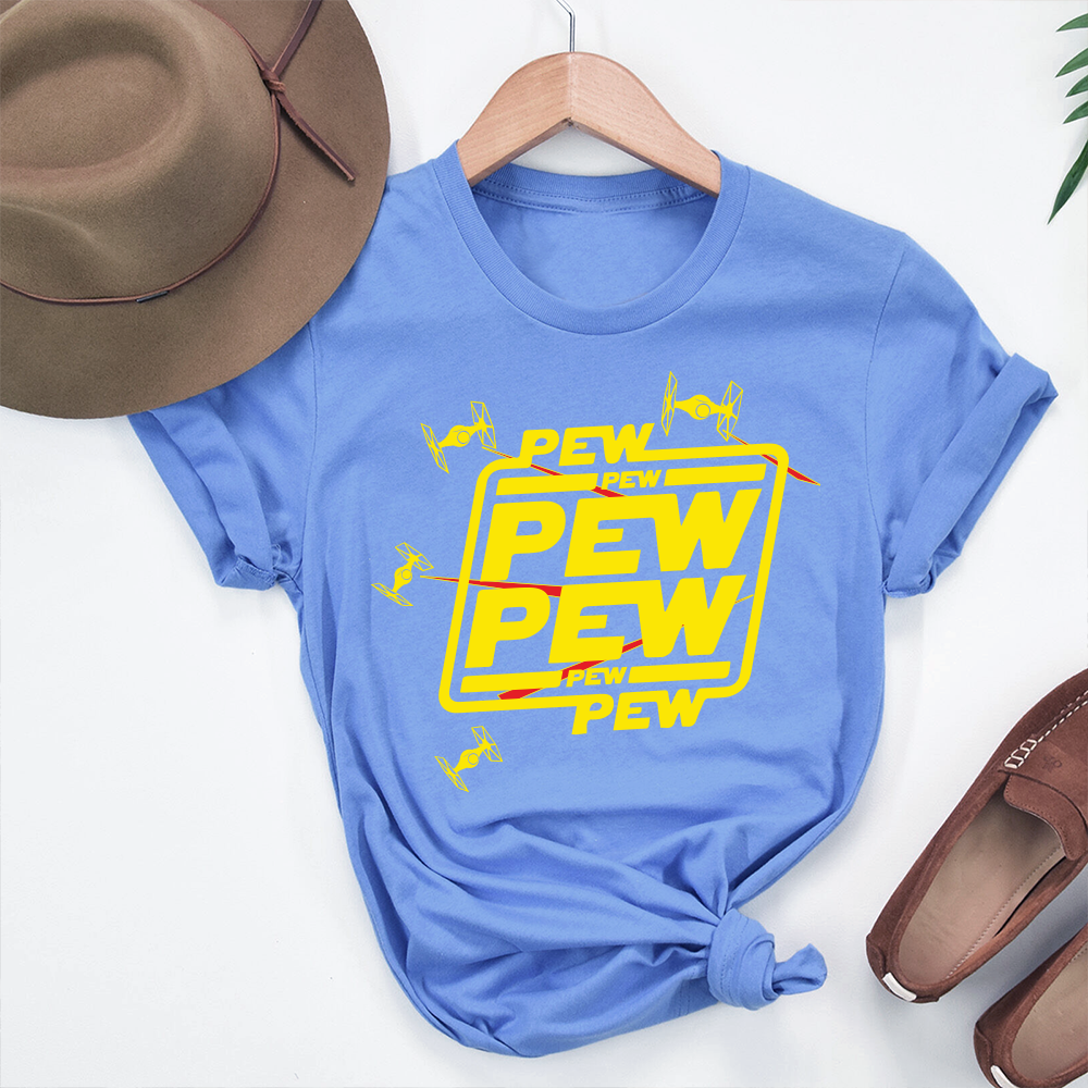 Pew Pew Pew Shirt, Star Wars Shirt, Star Wars Gift, Star Wars Fan Shirt, Disneyland Shirt