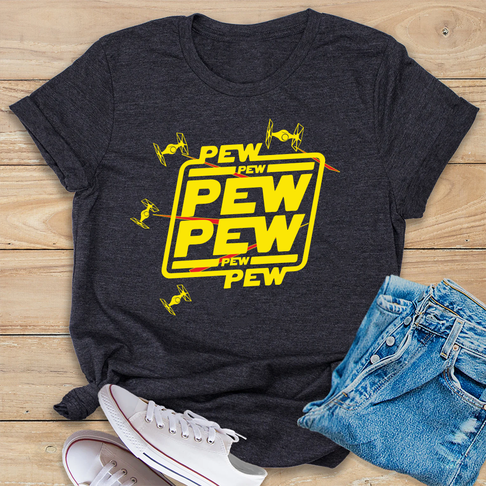 Pew Pew Pew Shirt, Star Wars Shirt, Star Wars Gift, Star Wars Fan Shirt, Disneyland Shirt