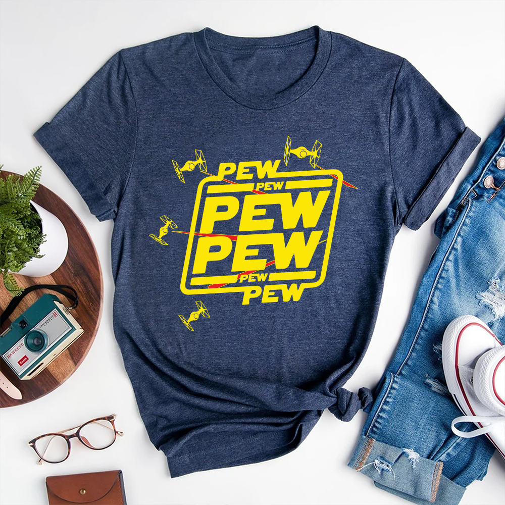 Pew Pew Pew Shirt, Star Wars Shirt, Star Wars Gift, Star Wars Fan Shirt, Disneyland Shirt