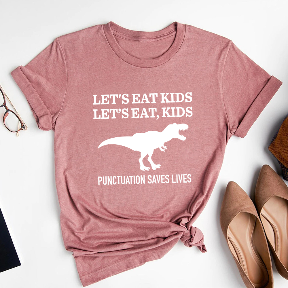 Funny Grammar Shirt, Punctuation Shirt, Punctuation Saves Lives Shirt