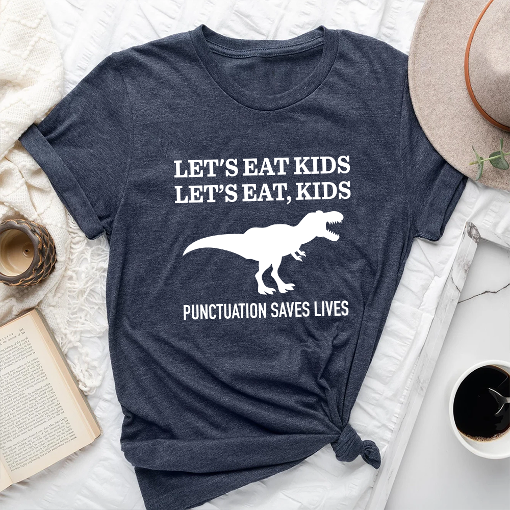 Funny Grammar Shirt, Punctuation Shirt, Punctuation Saves Lives Shirt